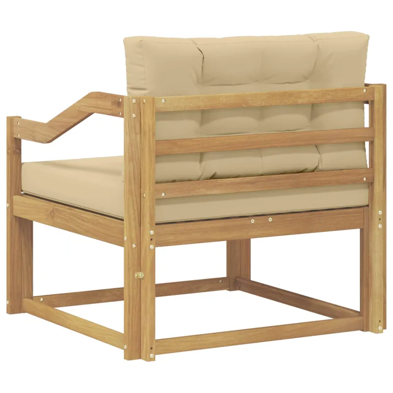 Lauko Vidurinis Sofa Poliesteris Balta