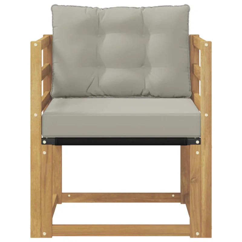 Lauko sofa Kietasis akacijos medis ir Textilene Balta