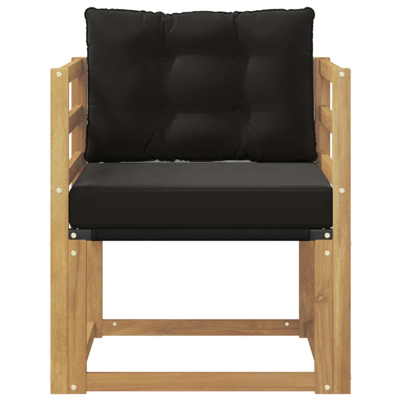 Lauko sofa Kietasis akacijos medis ir Textilene Balta
