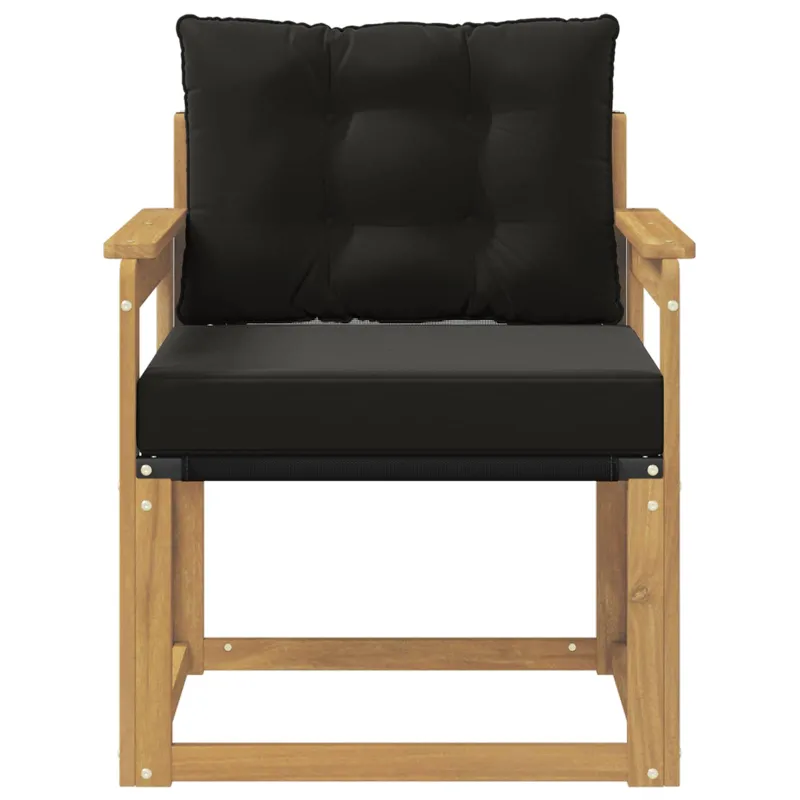 Lauko sofa Kietasis akacijos medis ir Textilene Balta