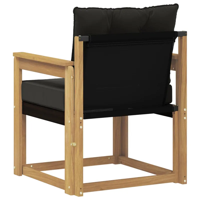 Lauko sofa Kietasis akacijos medis ir Textilene Balta
