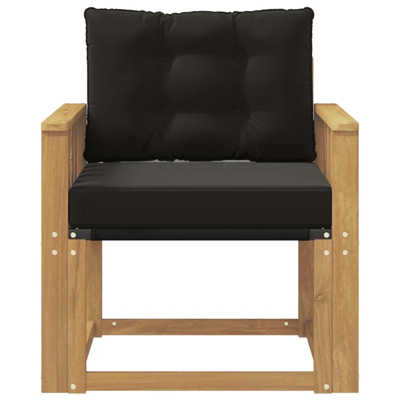 Lauko sofa Kietasis akacijos medis ir Textilene Balta