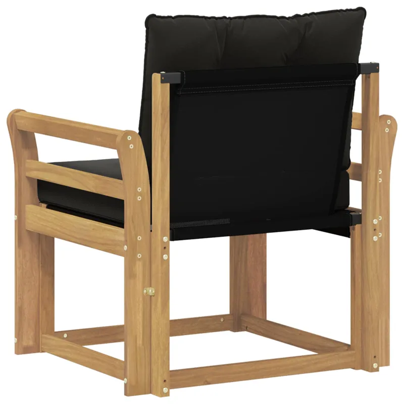 Lauko sofa Kietasis akacijos medis ir Textilene Balta