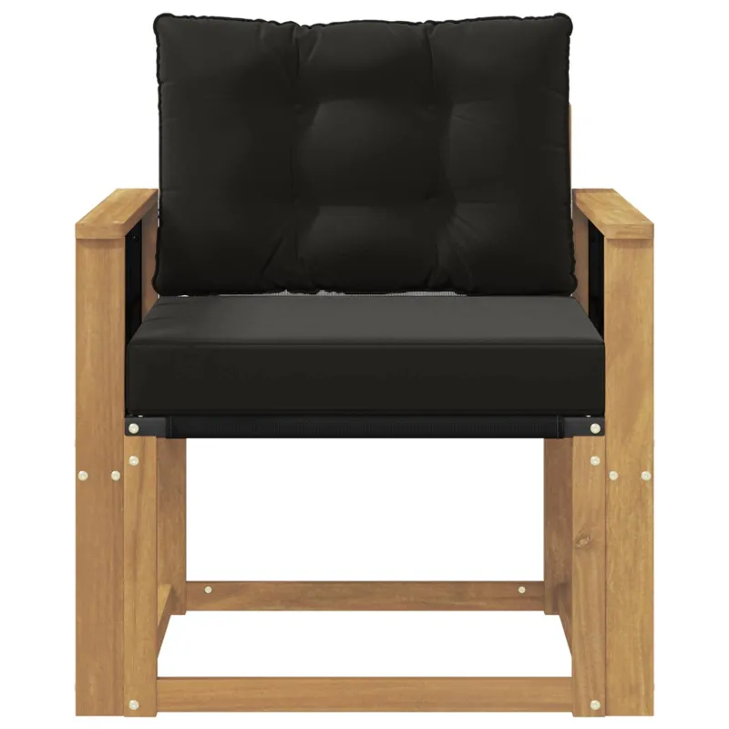 Lauko sofa Kietasis akacijos medis ir Textilene Balta