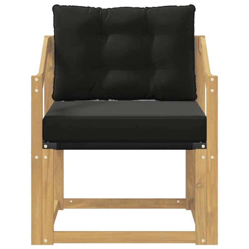 Lauko sofa Kietasis akacijos medis ir Textilene Balta