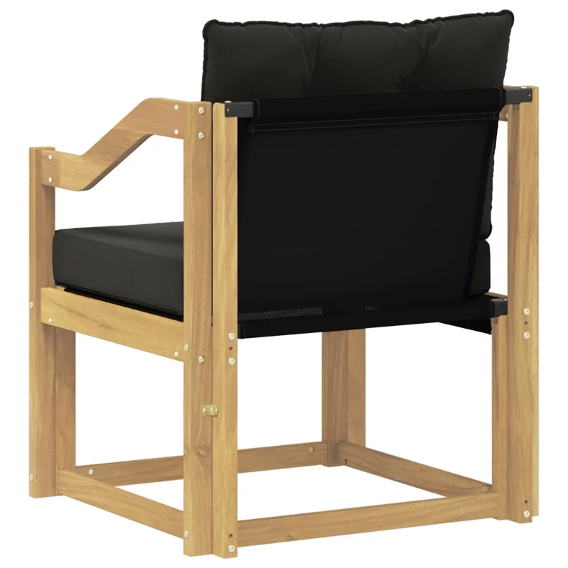 Lauko sofa Kietasis akacijos medis ir Textilene Balta