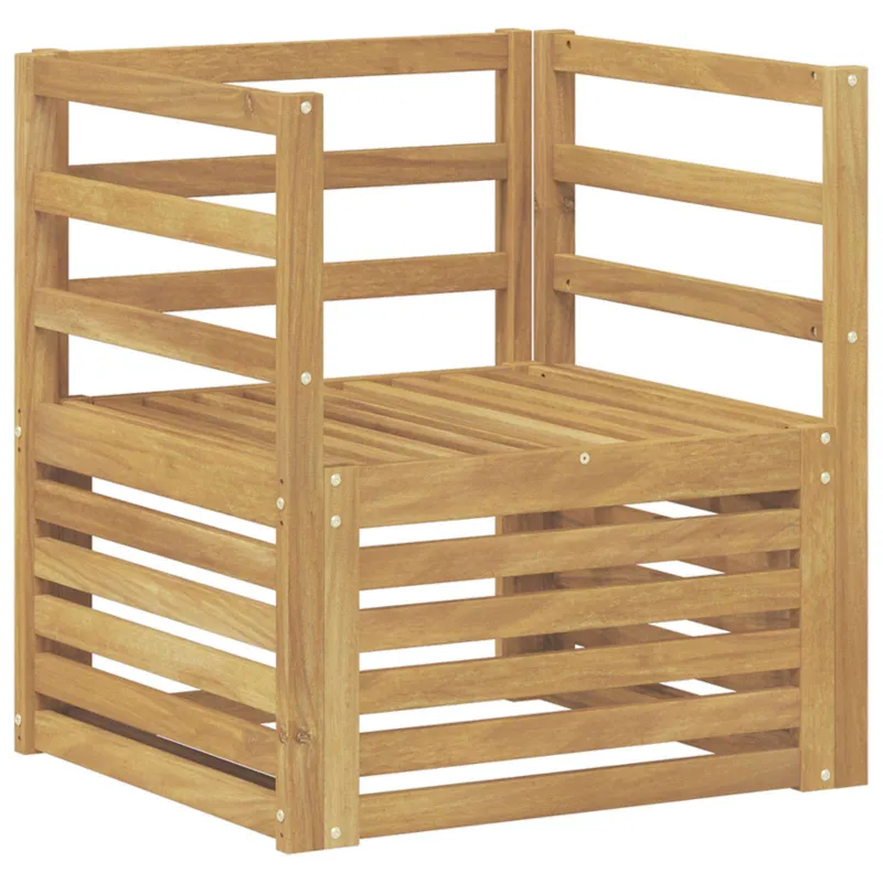 Lauko sofa Kietos akacijos mediena Balta