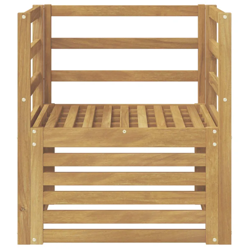 Lauko sofa Kietos akacijos mediena Balta