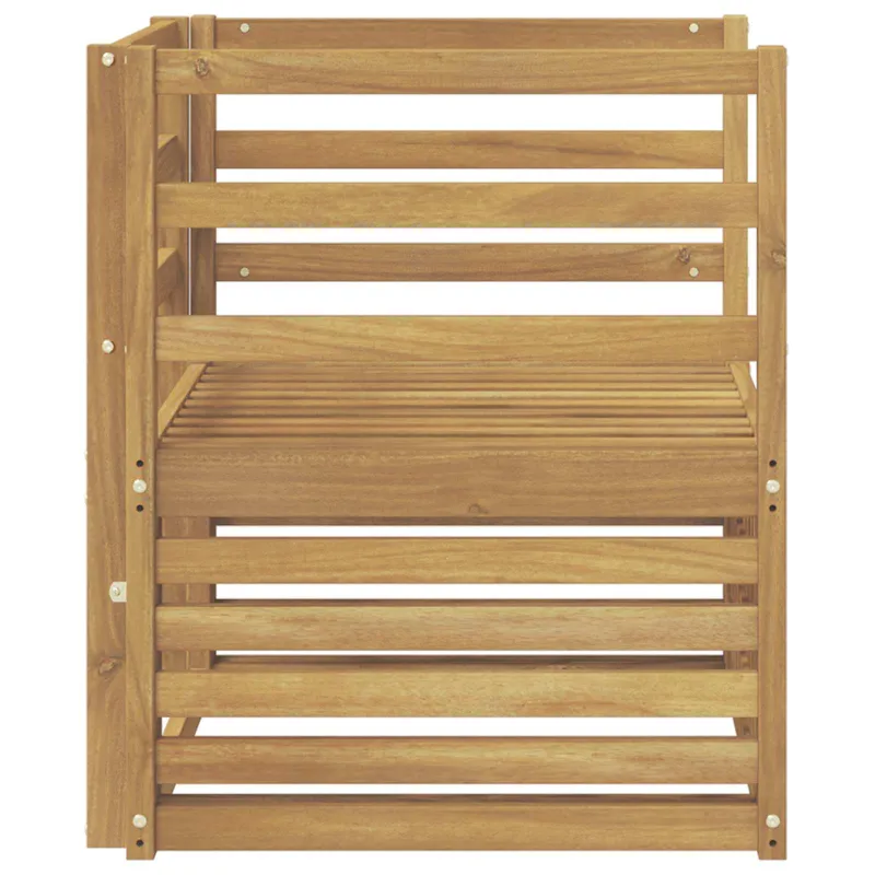 Lauko sofa Kietos akacijos mediena Balta