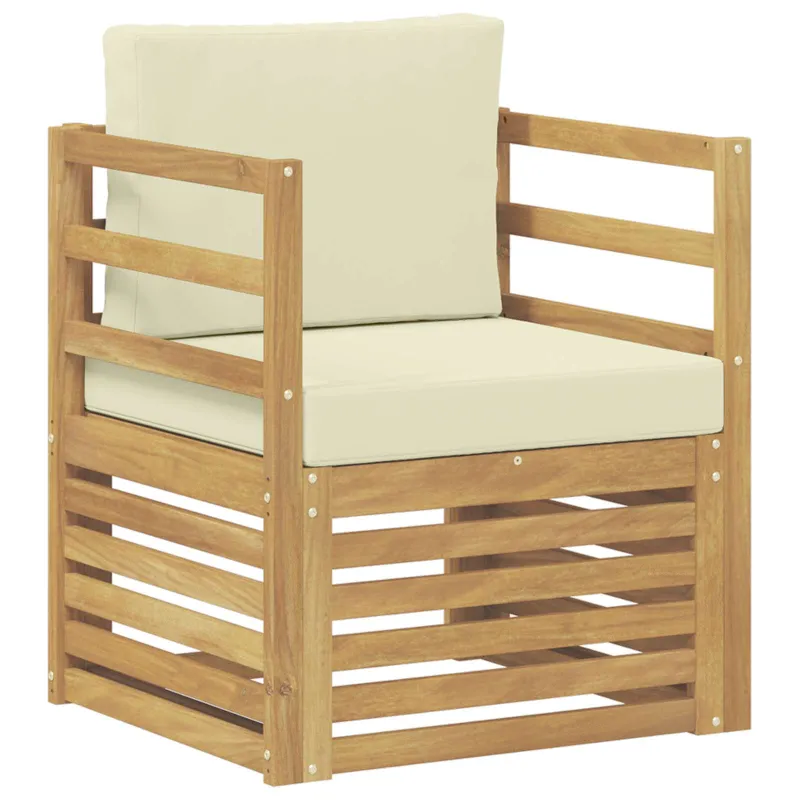 Lauko sofa Poliesteris Balta ir kreminė