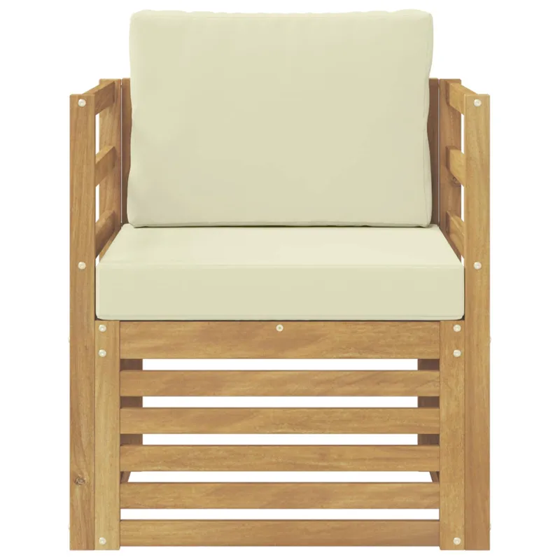 Lauko sofa Poliesteris Balta ir kreminė