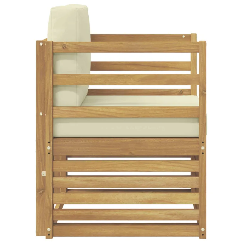 Lauko sofa Poliesteris Balta ir kreminė