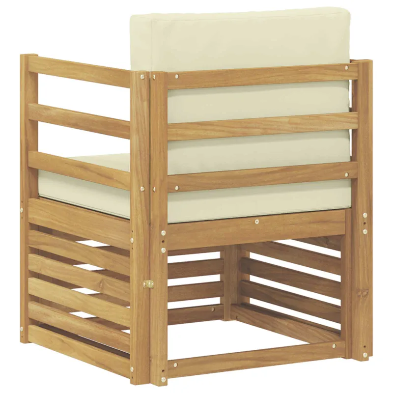 Lauko sofa Poliesteris Balta ir kreminė