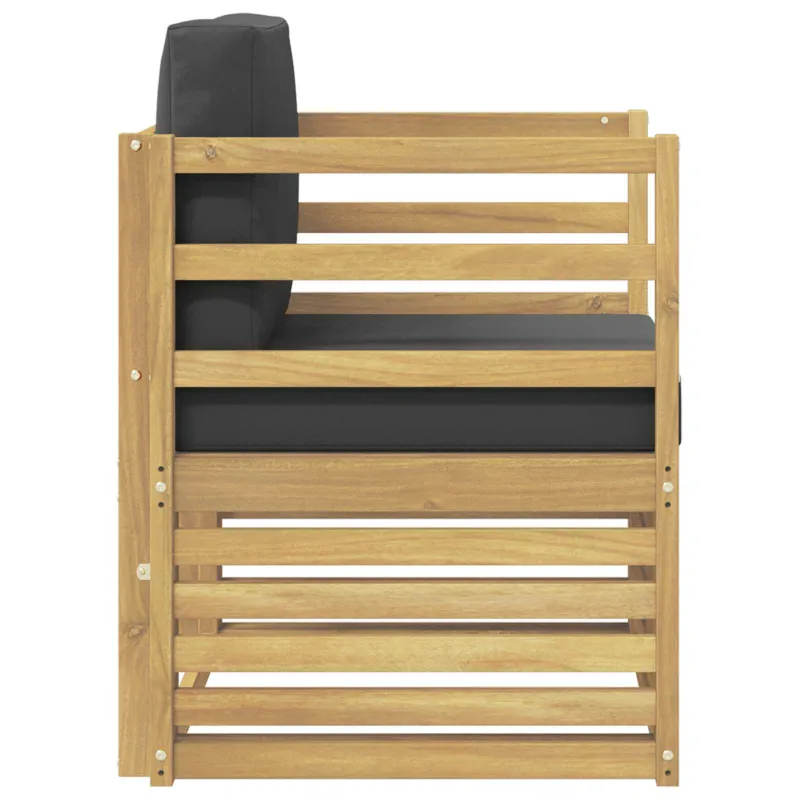 Lauko sofa Poliesteris Balta ir antracito
