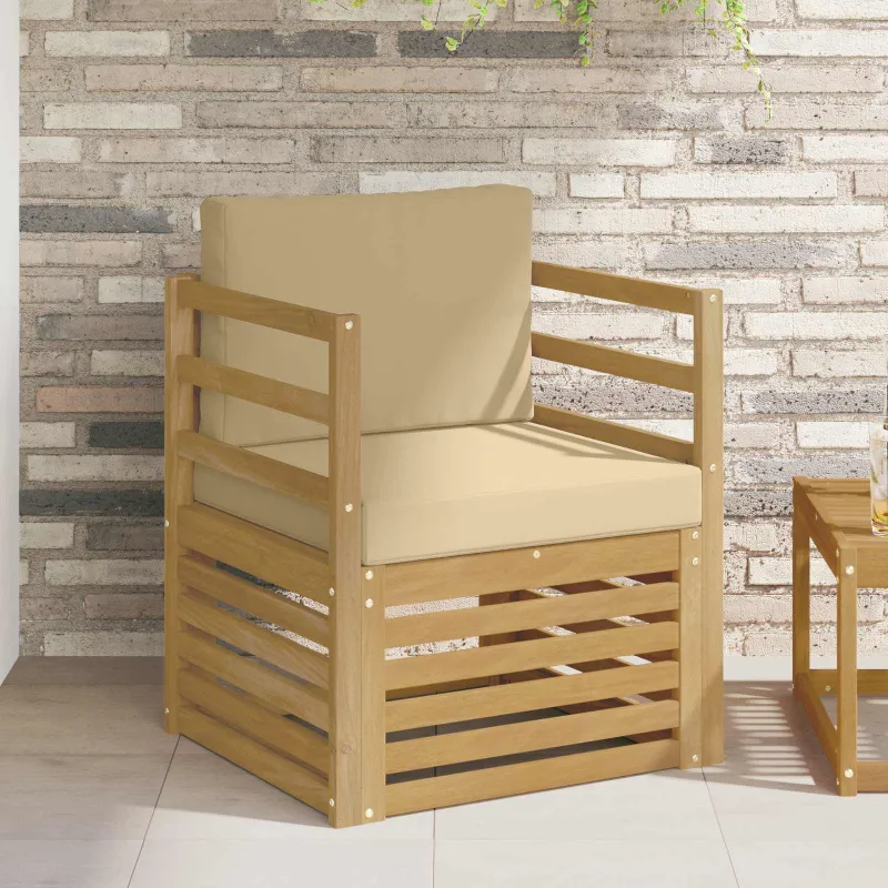 Lauko sofa Poliesteris Balta