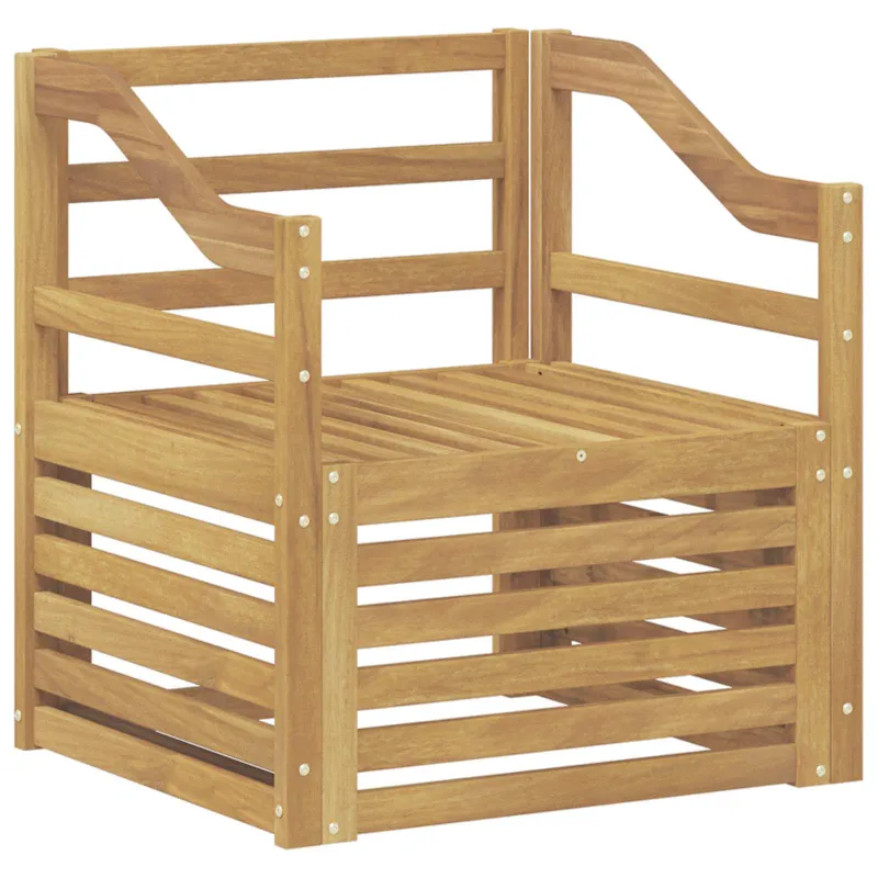 Lauko sofa Kietos akacijos mediena Balta