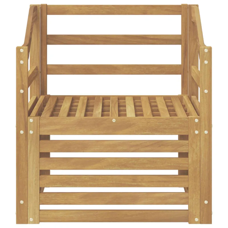 Lauko sofa Kietos akacijos mediena Balta