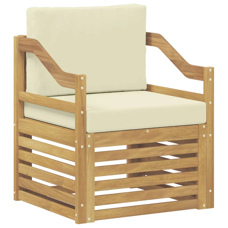 Lauko sofa Poliesteris Balta ir kreminė
