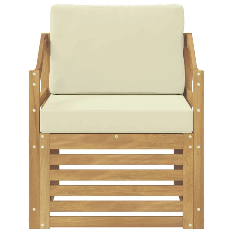 Lauko sofa Poliesteris Balta ir kreminė
