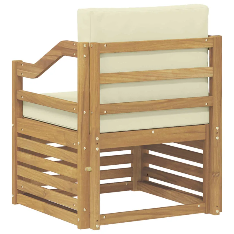 Lauko sofa Poliesteris Balta ir kreminė