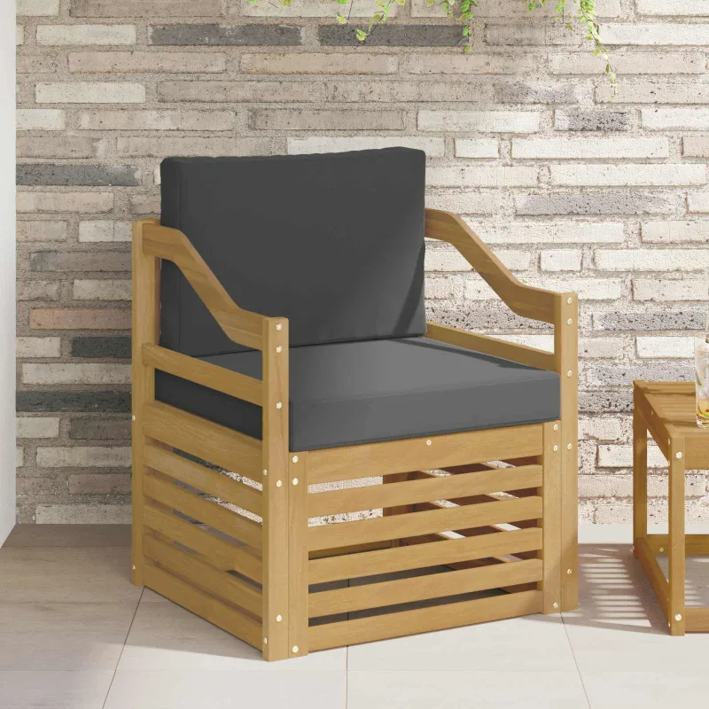 Lauko sofa Poliesteris Balta ir antracito