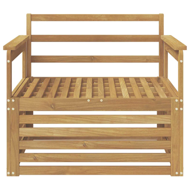 Lauko sofa Kietos akacijos mediena Balta