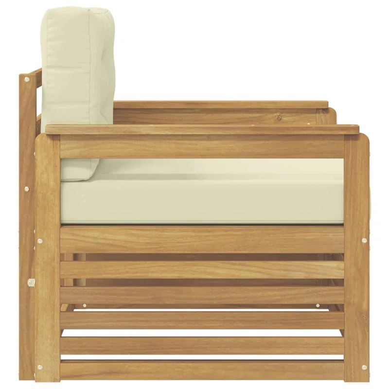 Lauko sofa Poliesteris Balta ir kreminė