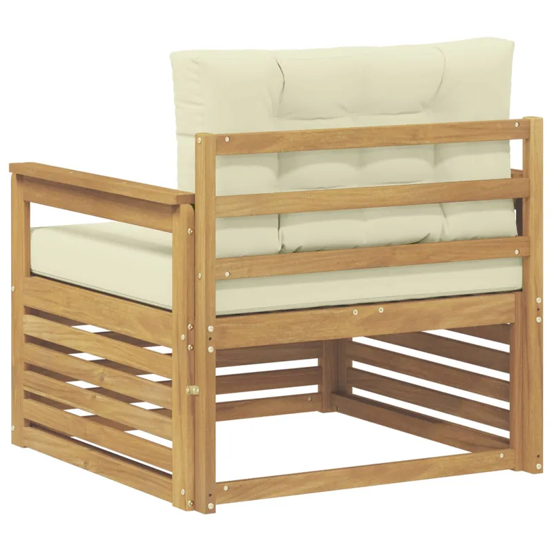 Lauko sofa Poliesteris Balta ir kreminė