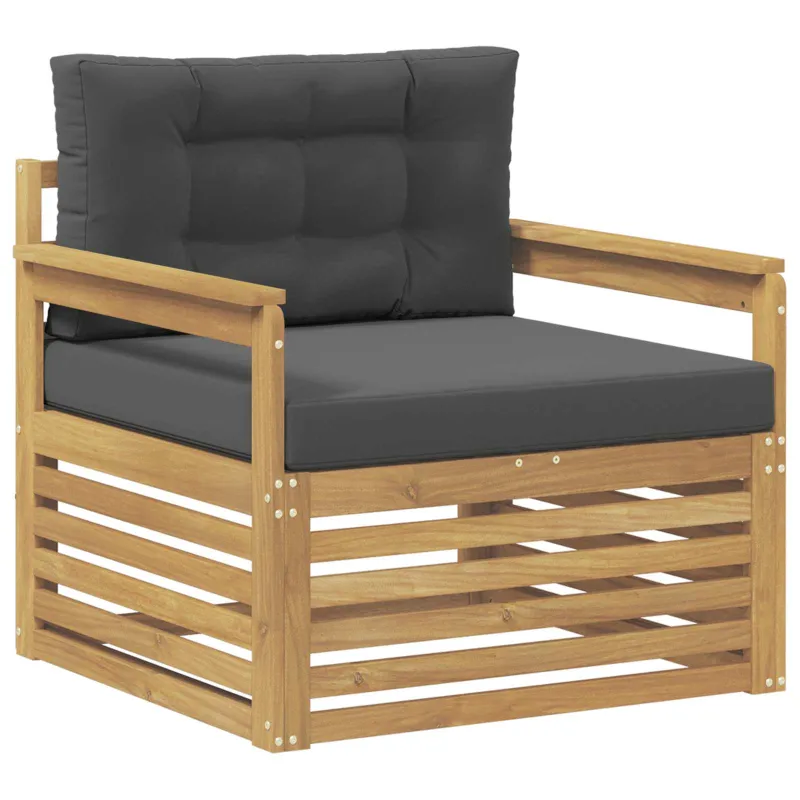 Lauko sofa Poliesteris Balta ir antracito