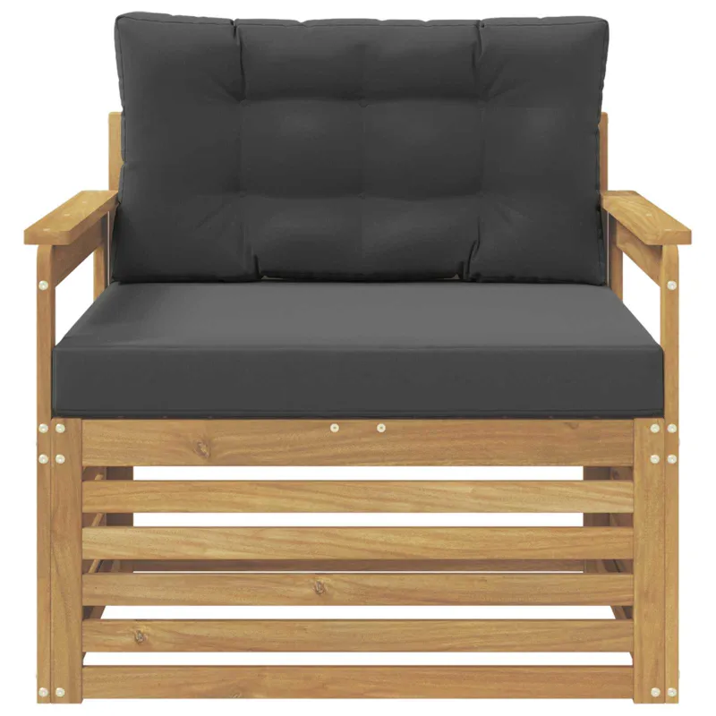 Lauko sofa Poliesteris Balta ir antracito