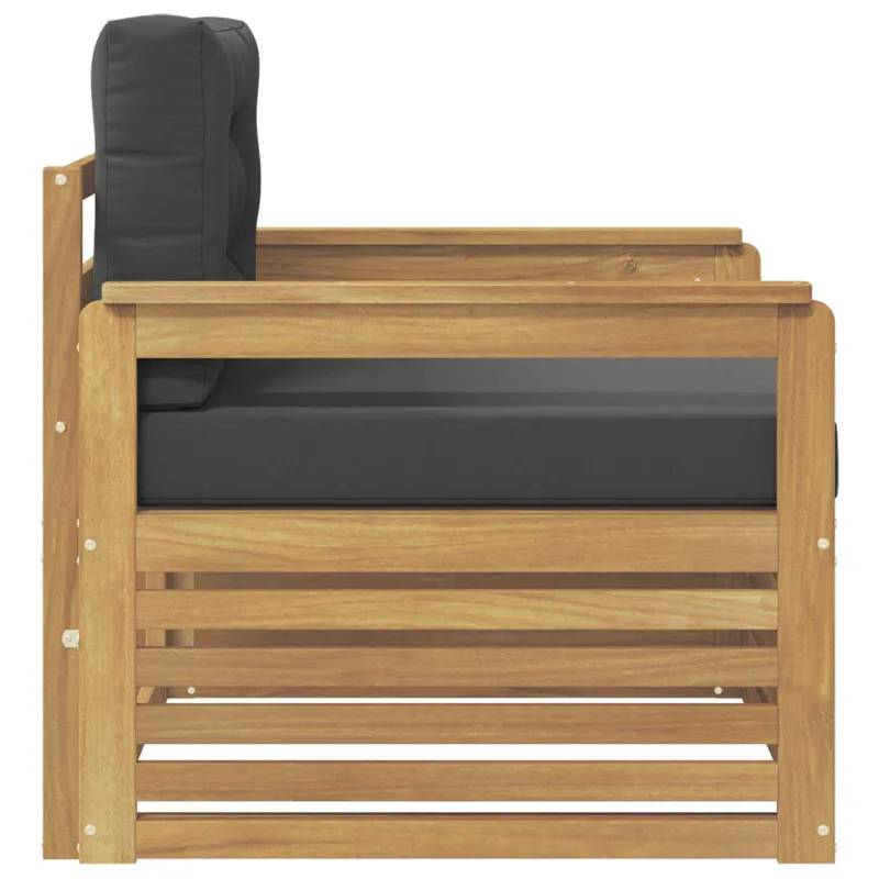 Lauko sofa Poliesteris Balta ir antracito