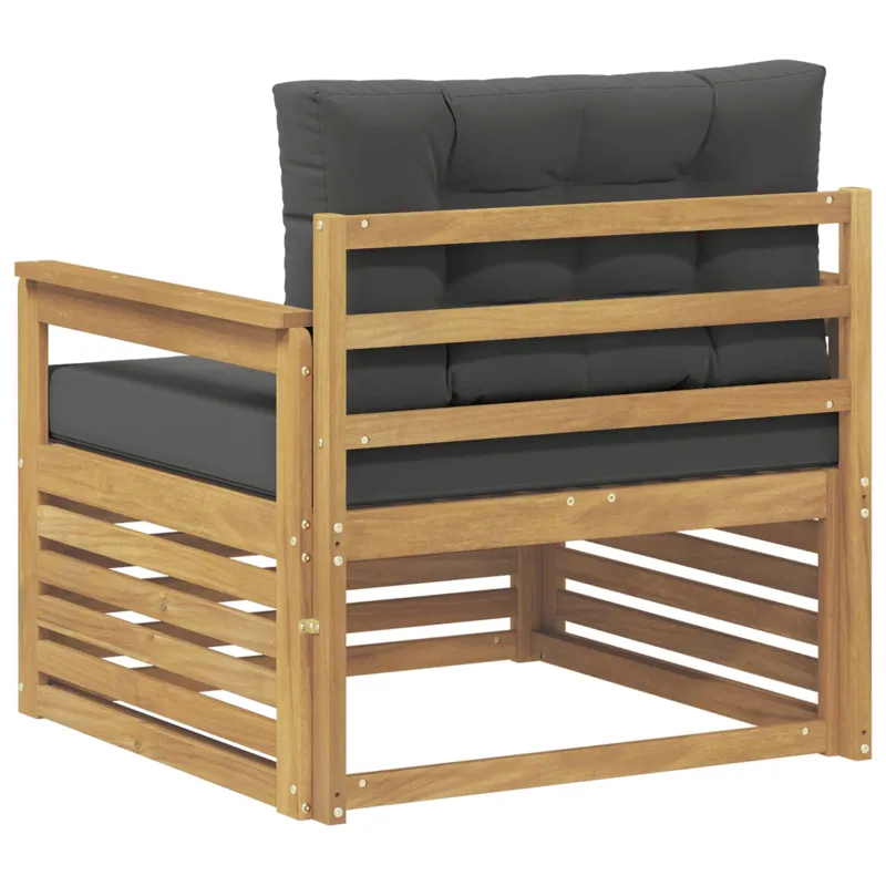 Lauko sofa Poliesteris Balta ir antracito