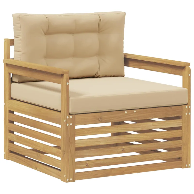Lauko sofa Poliesteris Balta
