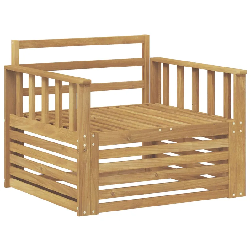Lauko sofa Kietos akacijos mediena Balta