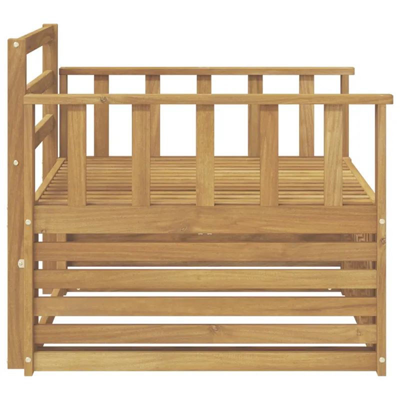 Lauko sofa Kietos akacijos mediena Balta