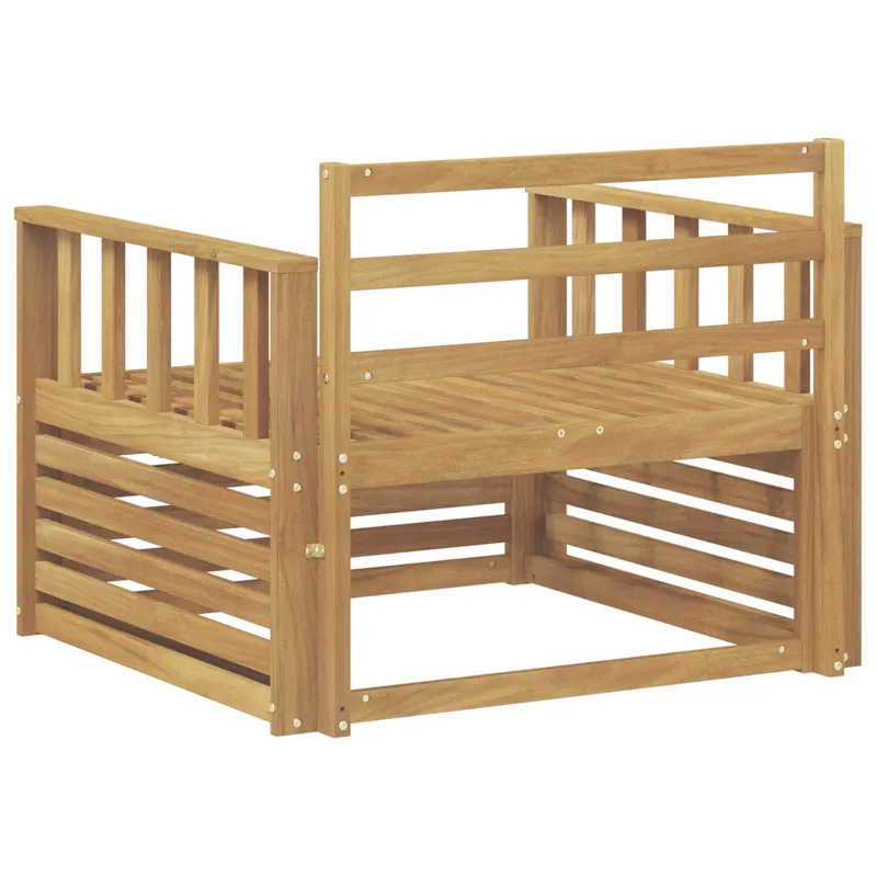 Lauko sofa Kietos akacijos mediena Balta