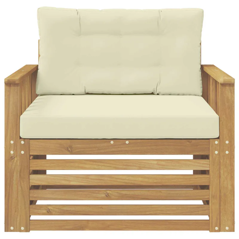 Lauko sofa Poliesteris Balta ir kreminė