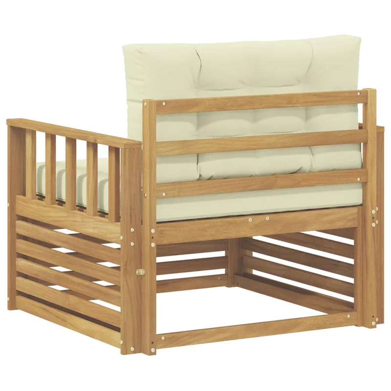 Lauko sofa Poliesteris Balta ir kreminė