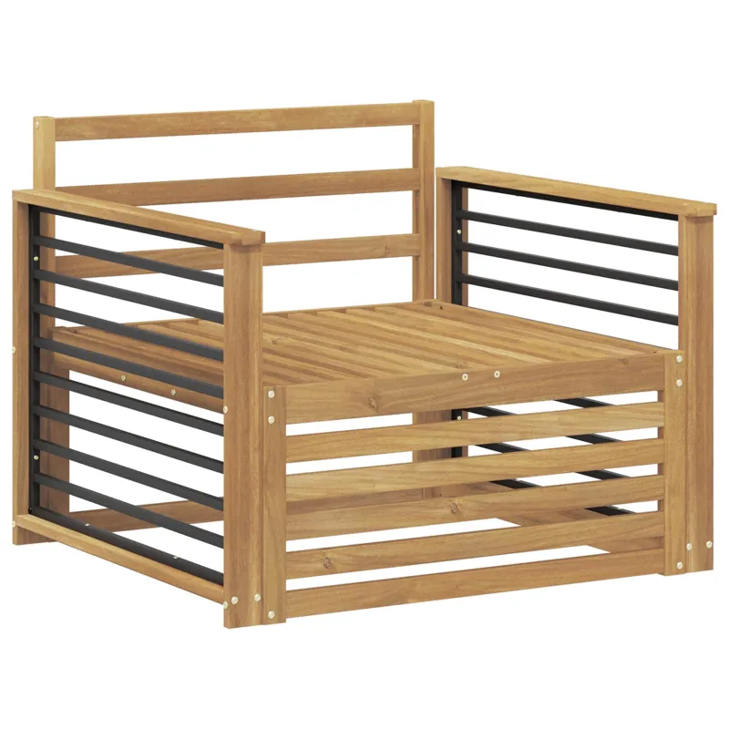 Lauko sofa Kietos akacijos mediena Balta