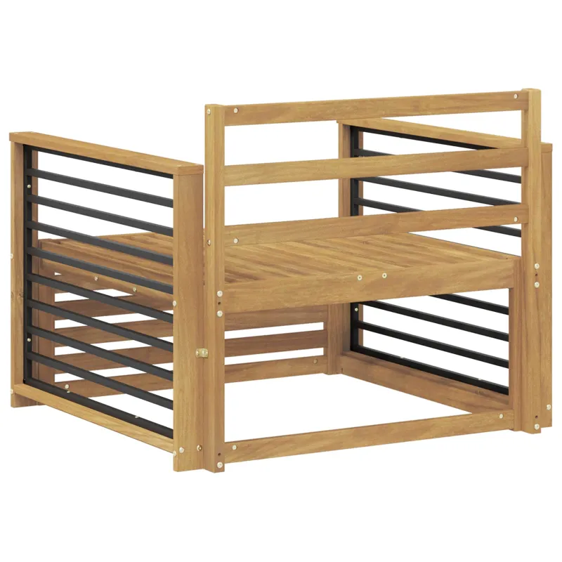Lauko sofa Kietos akacijos mediena Balta