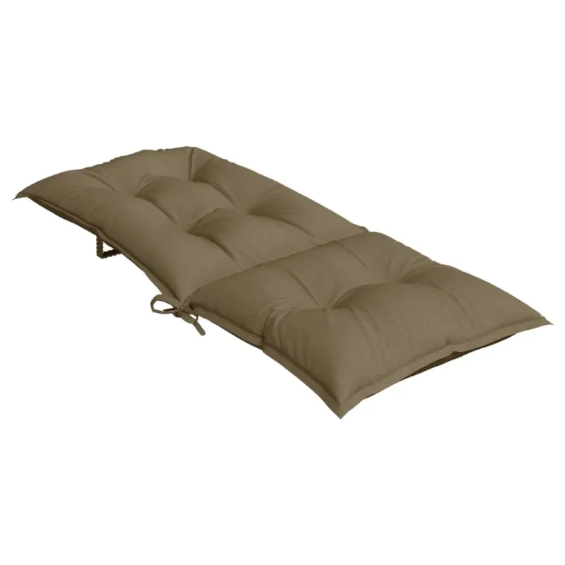 Kėdės pagalvėlės, 2vnt., taupe, 120x50x7cm, audinys
