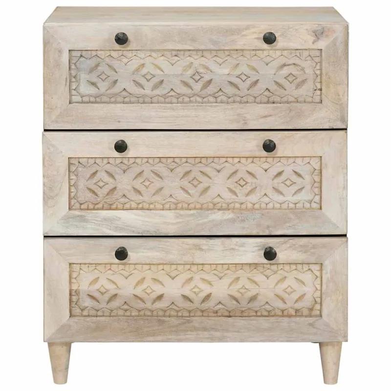 Kabalas Balta 60 x 33 x 75 cm mango medienos masyvas