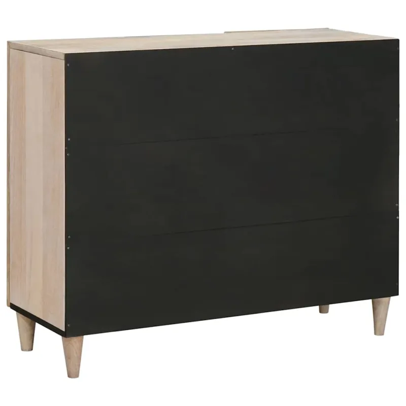 Kabalas Balta išblukinta 90 x 33 x 75 cm Kietas mango medis