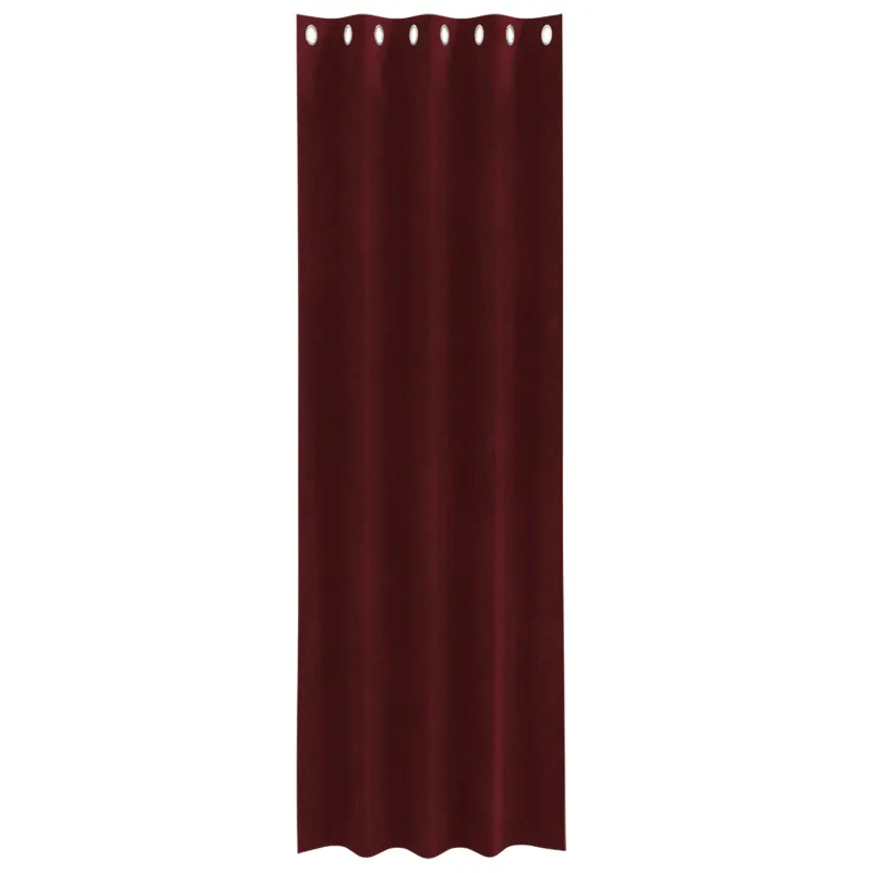 Užtemdymo užuolaidos 2 pcs Vyno raudona 140 x 260 cm Aksomas