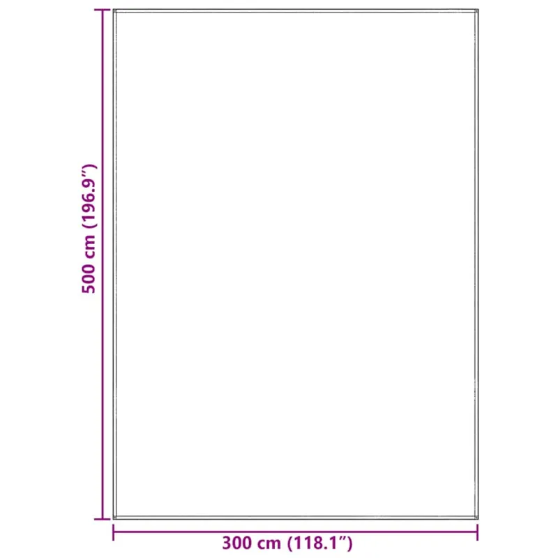 Palapinės kilimėlis Šviesiai pilka 500 × 300 cm Polietilenas