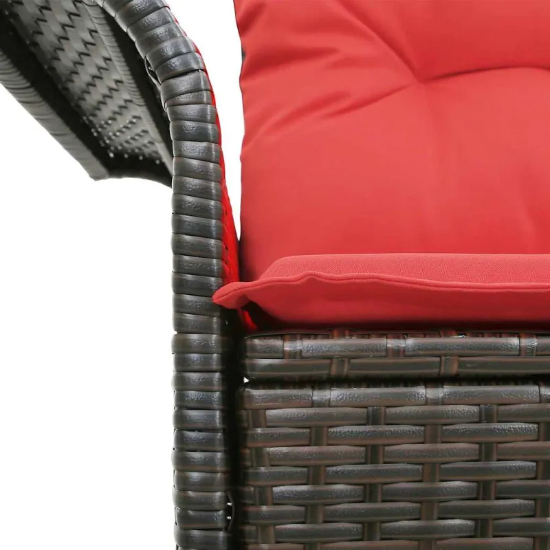 Sodo sofa su pagalve 141 x 62 x 69 cm poliratanas