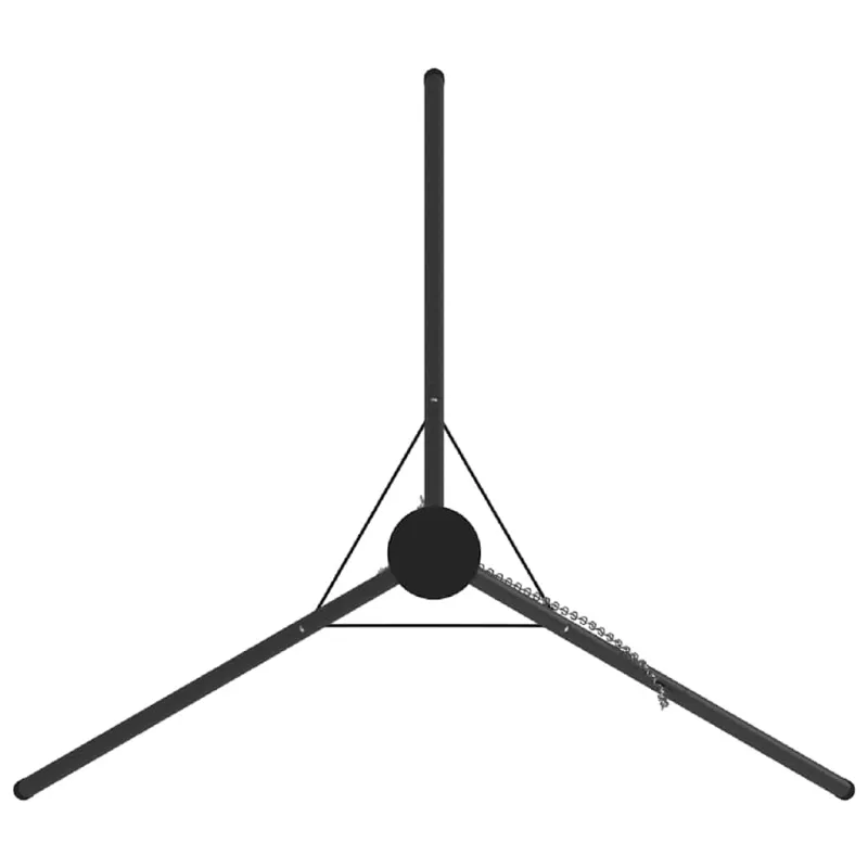 Laužavietės trikojis Juoda 92 x 92 x 191,5 cm Plienas