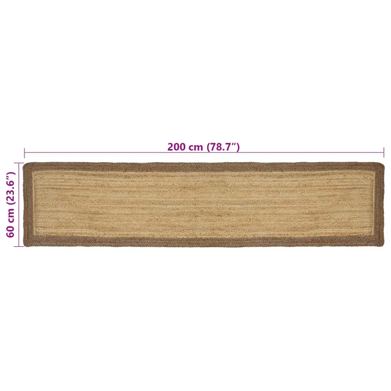 Zoninės kiliminės dangos Pilka 60 x 200 cm Džiutas