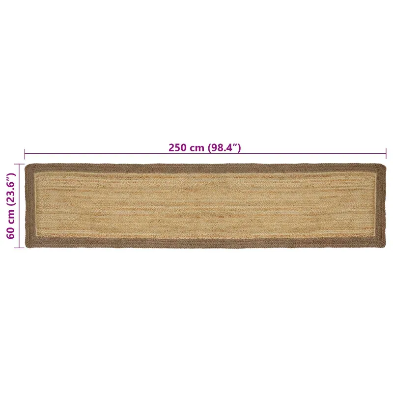 Zoninės kiliminės dangos Pilka 60 x 250 cm Džiutas