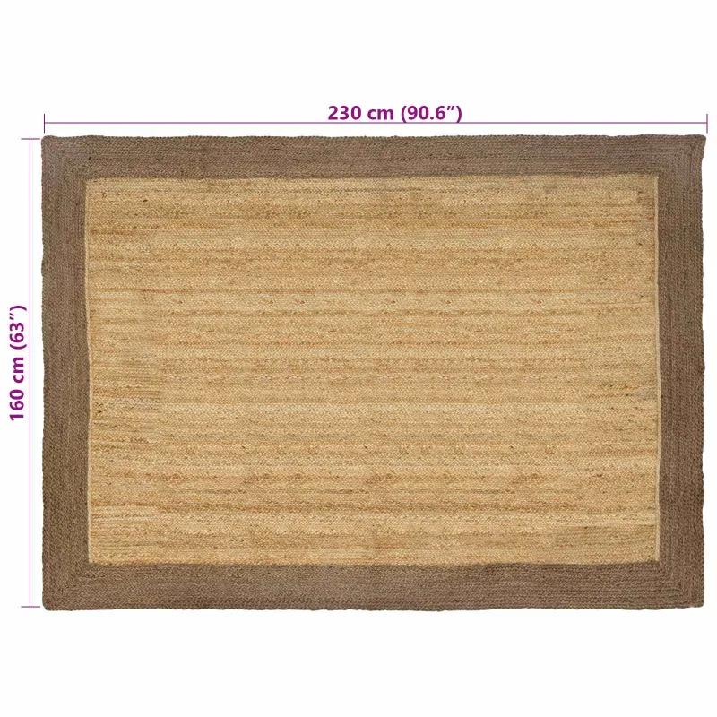 Zoninės kiliminės dangos Pilka 160 x 230 cm Džiutas